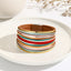 Ethnic Multi-Layer Colorful PU Leather Unisex Bracelet with Magnetic Buckle