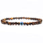 Ethnic Eye Agate & Natural Stone Beaded Bracelet for Men