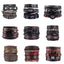 Ethnic Feather Alloy Patchwork Multi-Layer Leather Men's Bracelet