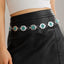 Ethnic Geometric Turquoise Alloy Unisex Waist Chain Belt