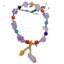 Ethnic Geometric Amethyst Beaded Bracelet for Women - Unique Design Gift