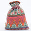 Ethnic Geometric Print Cotton Drawstring Gift Bags for Festivals