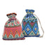 Ethnic Geometric Print Cotton Drawstring Gift Bags for Festivals