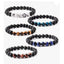 Ethnic Geometric Natural Stone 8mm Gemstone Beaded Bracelet Set