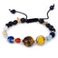 Ethnic Geometric Natural Stone Solar System Beaded Bracelet