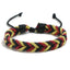 Ethnic Geometric Unisex Handmade Colorful Wax Cord Bracelets