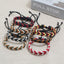 Ethnic Geometric Unisex Handmade Colorful Wax Cord Bracelets