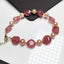 Ethnic Irregular Crystal and Freshwater Pearl Bracelet with 14k Gold Plated Accents