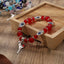 Ethnic Palm Key Natural Stone Crystal Beaded Women's Bracelet