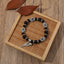 Ethnic Palm Key Natural Stone Crystal Beaded Women's Bracelet