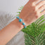 Ethnic Retro Turquoise Beaded Alloy Women's Bracelet Chain