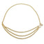 Ethnic Multi-Layer Tassel Imitation Pearl Metal Chain Belt for Women