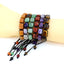 Ethnic Square Natural Stone Crystal Beaded Yoga Bracelet