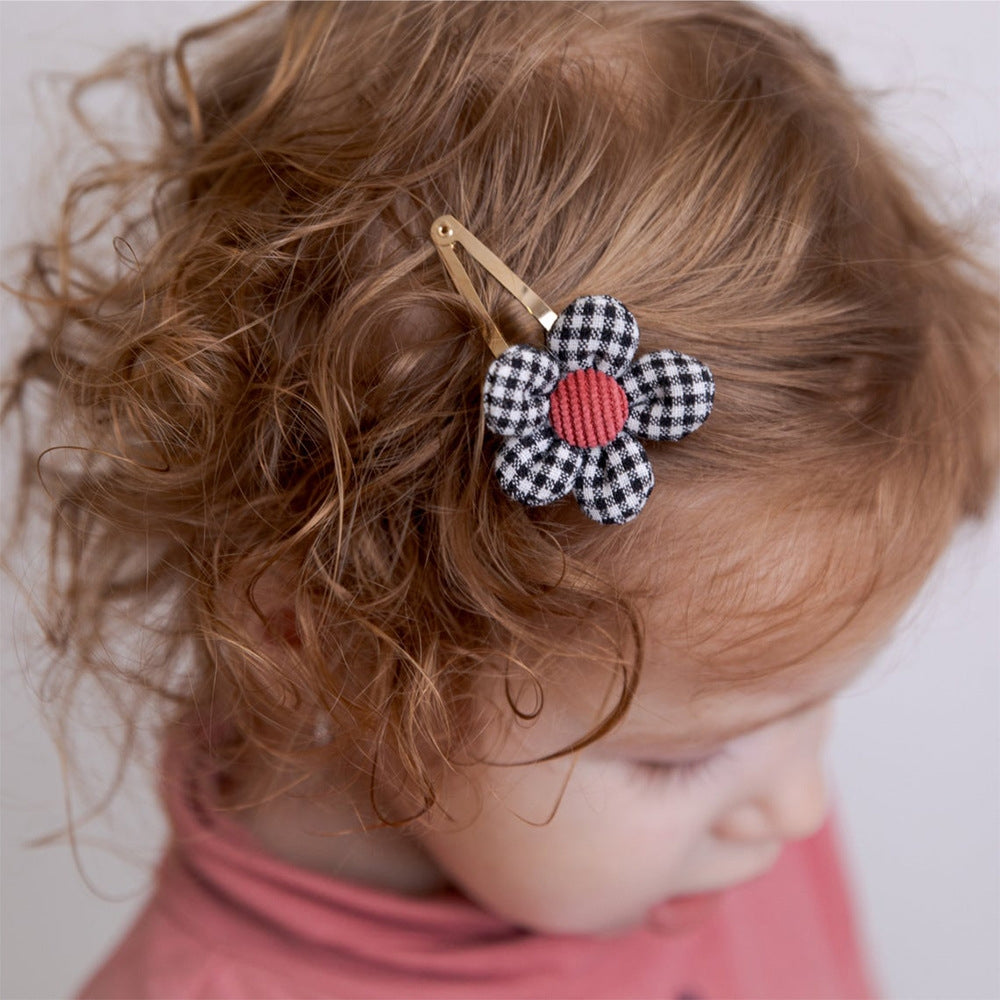 European American Kids Cartoon Flower Hairpin Hair Accessories