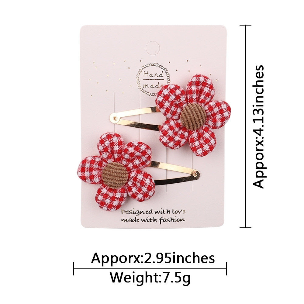 European American Kids Cartoon Flower Hairpin Hair Accessories