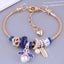 European American Fashion Bee Pendant Crystal Pearl Bracelet