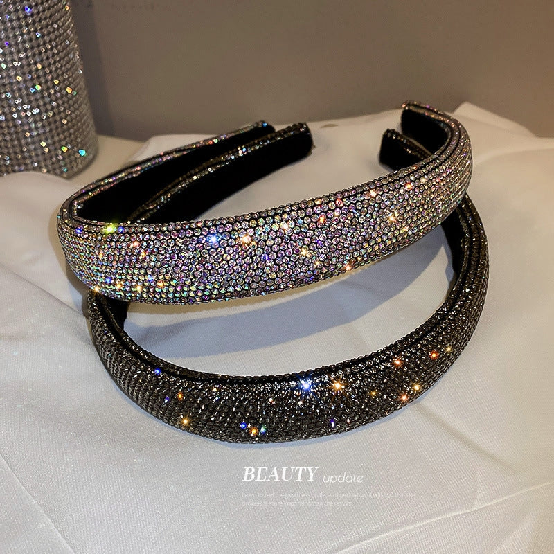 European American Rhinestone Fashion Colorful Hair Hoop