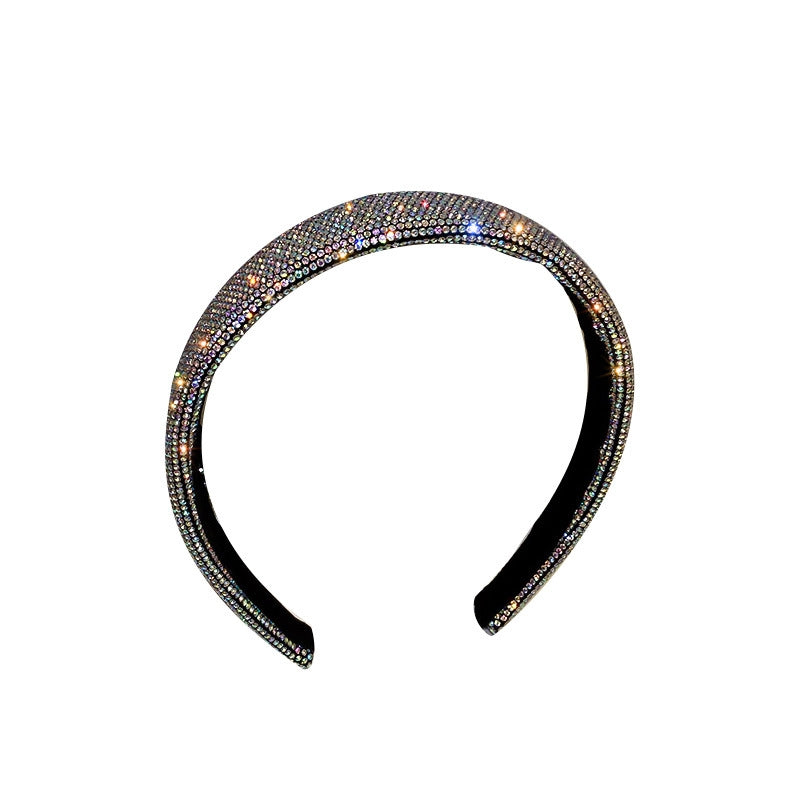 European American Rhinestone Fashion Colorful Hair Hoop