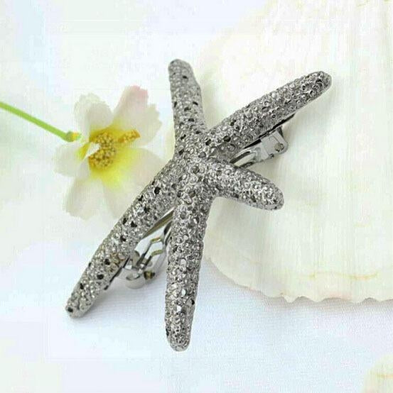 European Starfish Metal Hair Clip Accessory