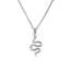 European American S925 Silver Snake Necklace - Vintage Style Choker