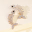 Exaggerated Diamond Fish Bone Claw Chain Fashion Earrings