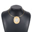 Exaggerated Vintage Alloy Round Choker Necklace for Women