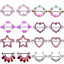 Exaggerated Punk Heart Shape Zircon Rhinestone Chest Ring Jewelry