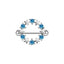 Exaggerated Punk Heart Shape Zircon Rhinestone Chest Ring Jewelry