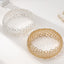 Exaggerated Metal Weave Openwork Bangle Bracelet