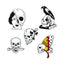 Exaggerated Skull Rose Alloy Enamel Unisex Brooch