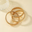Exaggerated Gold Plated Metal Chain Link Bangle Bracelet