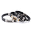 Exaggerated Punk Titanium Steel Bangle Bracelet in Gold and Black