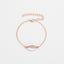 Exquisite Alloy Plated Shell Bracelet with Drip Glaze Finish for Women