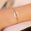 Exquisite Alloy Plated Shell Bracelet with Drip Glaze Finish for Women