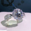 Exquisite Gypsophila Zircon Micro-inlaid Silver Wedding Ring