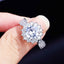 Exquisite Gypsophila Zircon Micro-inlaid Silver Wedding Ring