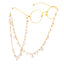 Fashion Rhinestone Pearl Chain Sunglasses with Eyeglasses Chain