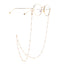 Fashion Sweater and Eyeglasses Chain with Golden Pearl Beads