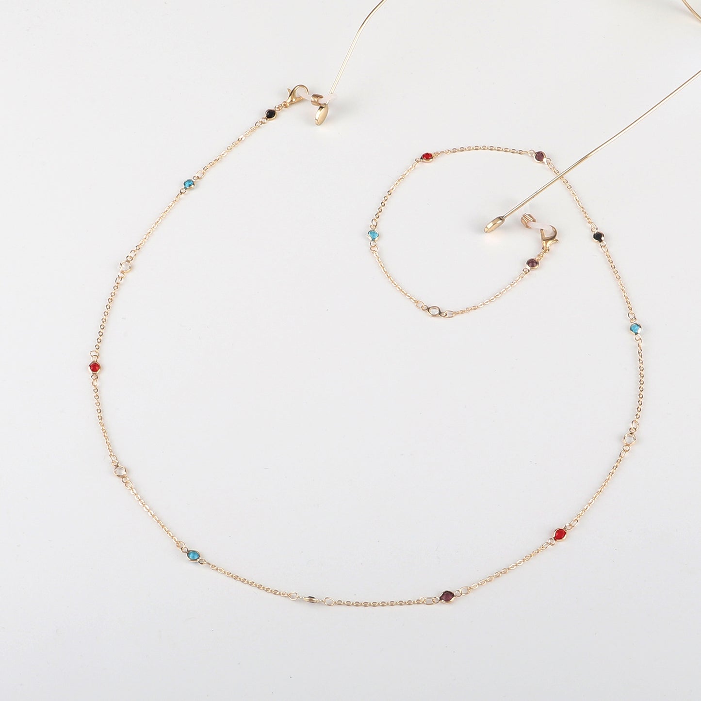Colorful Micro Glass Bead Handmade Eyeglasses Chain - Anti-Lost Reading Glasses Strap