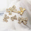 Factory Wholesale Metal Bow Diamond Button for Shirts and Cardigans
