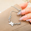 Fairy Butterfly Alloy Plated Women's Bracelet - Light Luxury Delicate Micro Inlaid Design