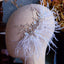 Fairy Geometric Alloy Feather Hair Accessory with Crystal Embellishment