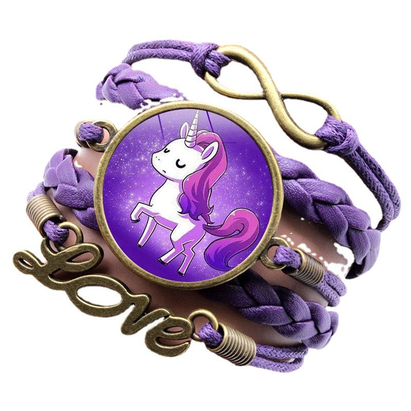 Fashion Alloy Unicorn Infinity Love Women's Bracelet