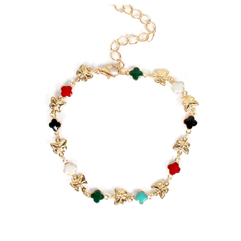 Fashion Butterfly Star Evil Eye Anklet Bracelet