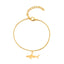 Fashion Alloy Shark Pendant Bracelet Anklet Nhcu149804