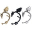 Gothic Punk Dragon Ear Cuff with Artificial Gemstones for Women