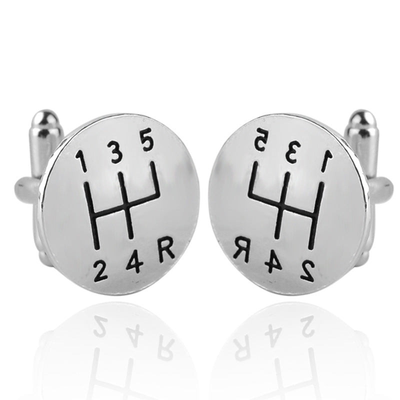 Fashion Animal Smile Face Titanium Steel Cufflinks - Father of the Bride Wedding Edition