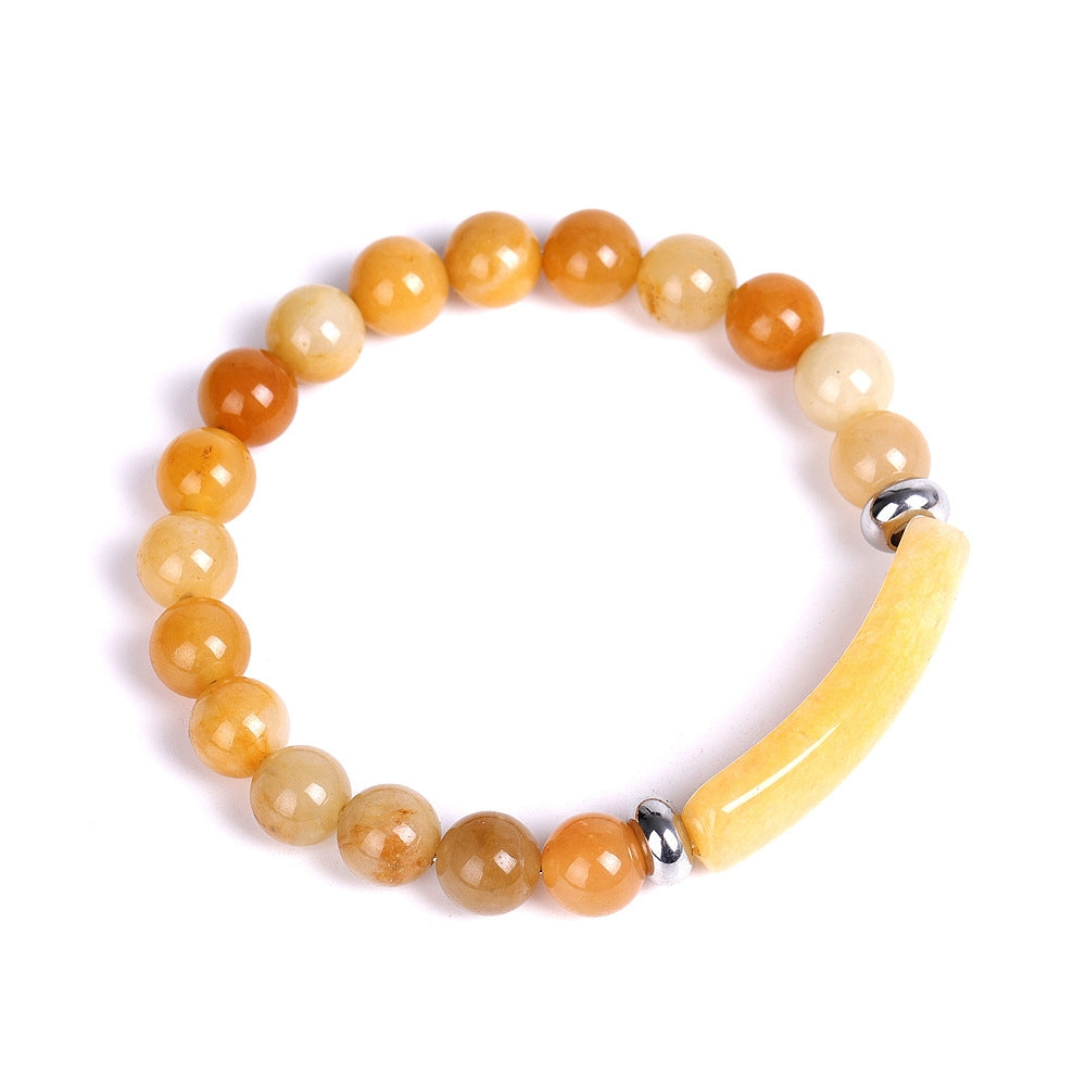 Fashion Natural Stone Agate and Tiger Eye Beaded Bracelet Set