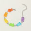 Candy Color Resin Bear Charm Bracelet for Women