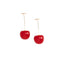 Korean Cherry Berry Long Earrings for Women - Cute Summer Studs